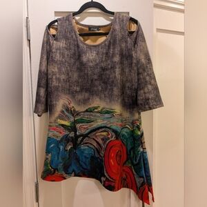 Papa Vancouver Artsy Tunic Top,Xl
